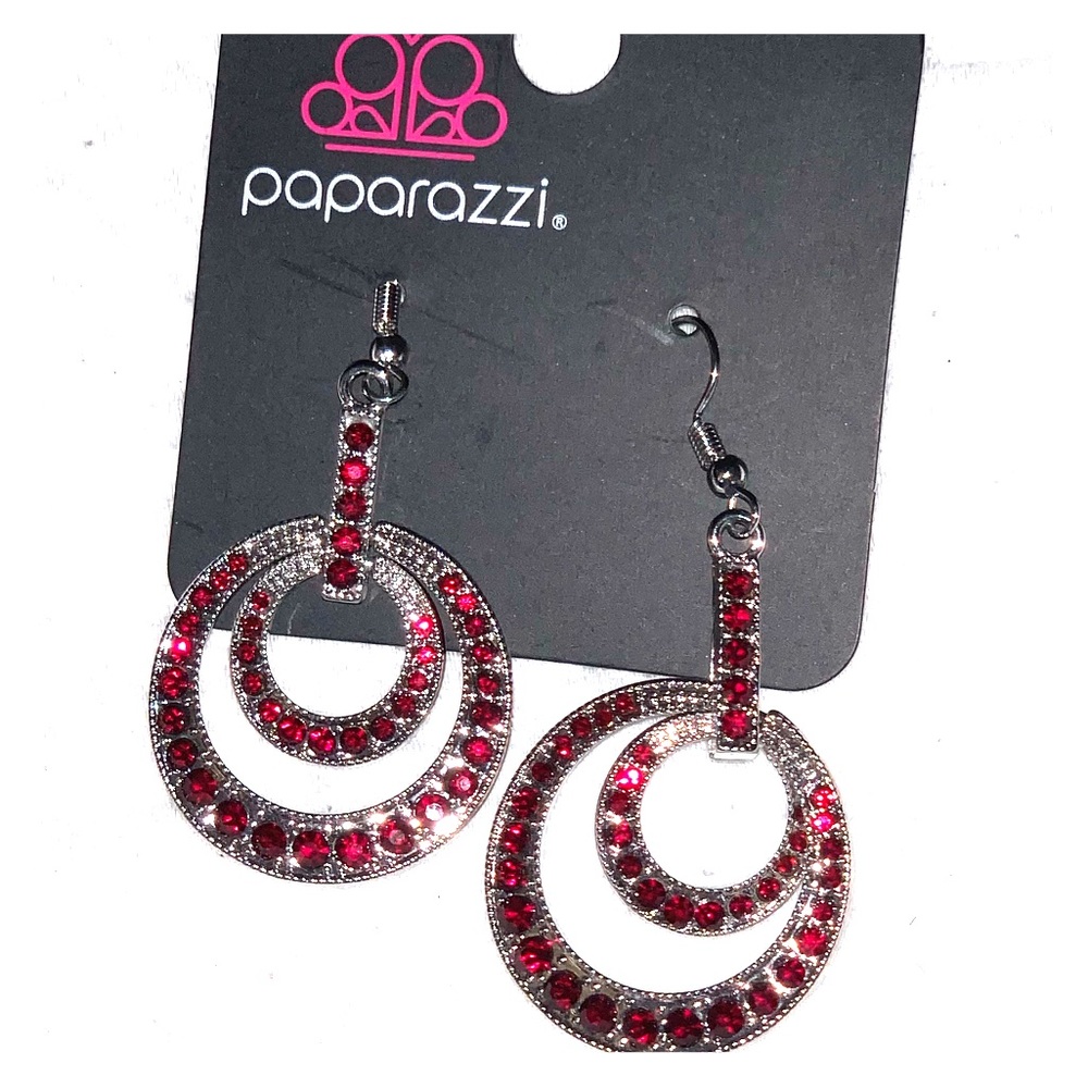 earrings with red red stones